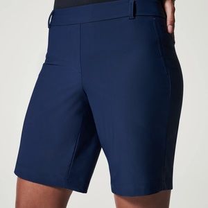 Spanx Sunshine Shorts, 10" Bermuda size Large Navy Blue